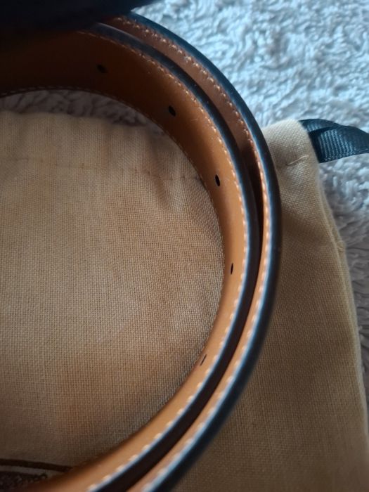 Pasek gucci* czarno -brązowy nowy