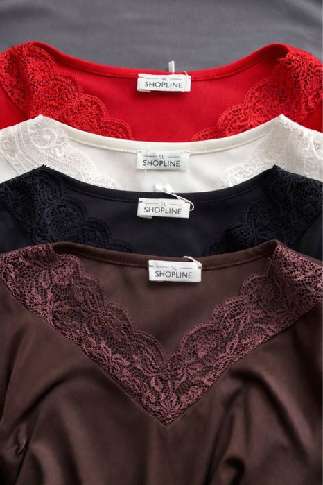 Лонгслів з мереживом