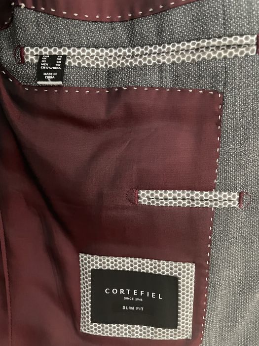 Fato completo cinza olho perdiz