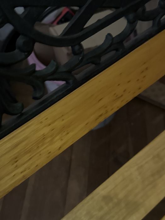 Ława ogrodowa drewaniano metalowa