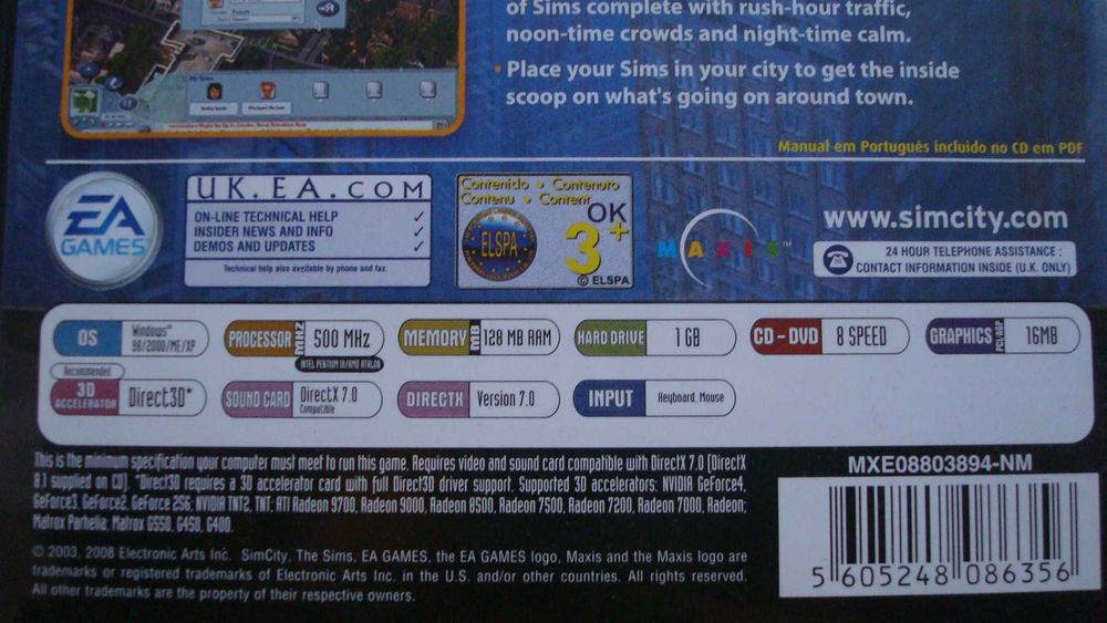 Jogo Formula 1 2010 e SIM CITY para PC