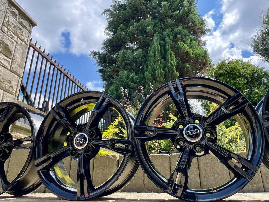 czarne vw 17 5x112 golf V VI seat leon skoda octavia audi a3 8p