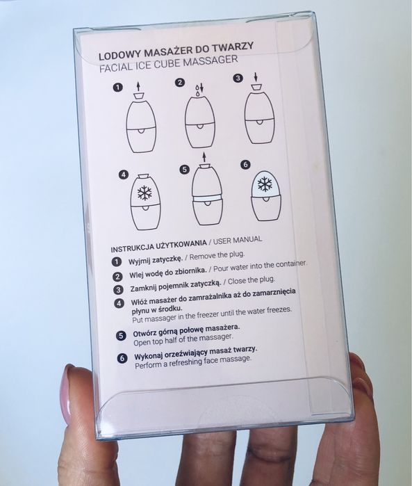 Rossmann Lodowy masażer do twarzy NOWY