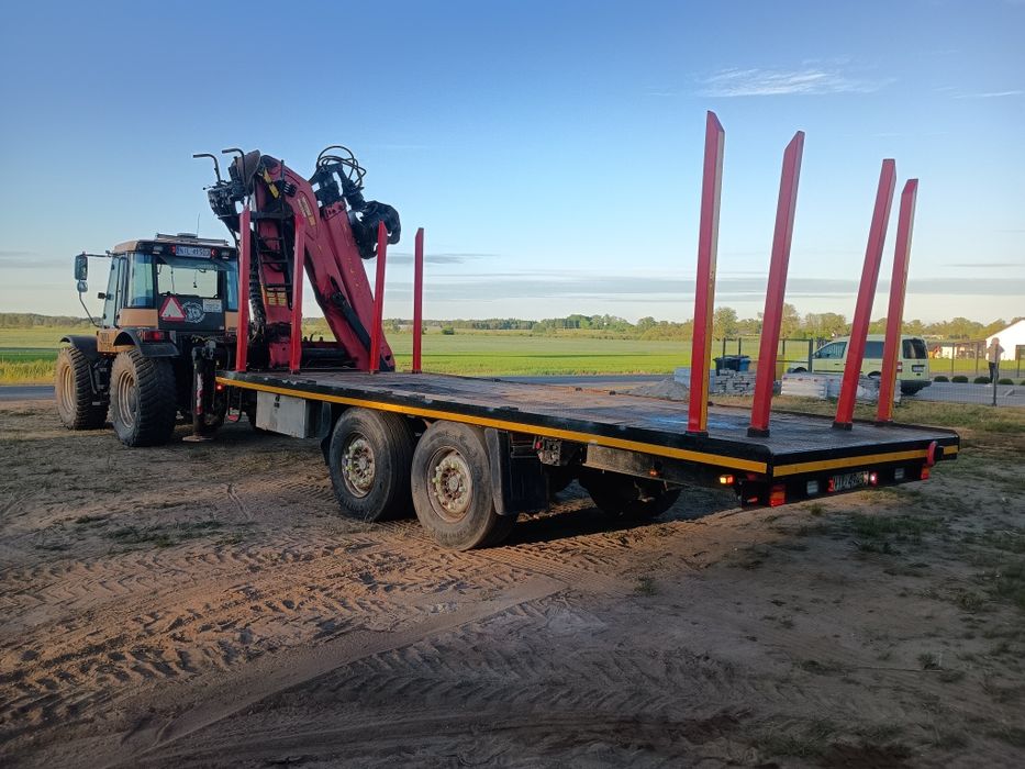Sprzedam JCB fastrac z przyczepa hds tandem