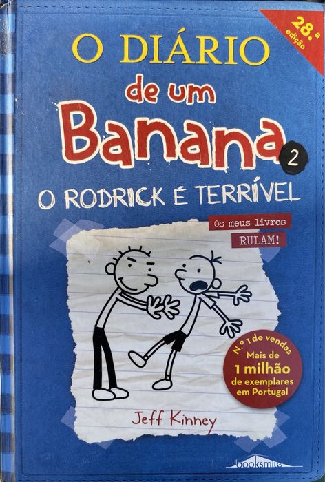 Quatro livros da coleção “O Diário de um Banana”