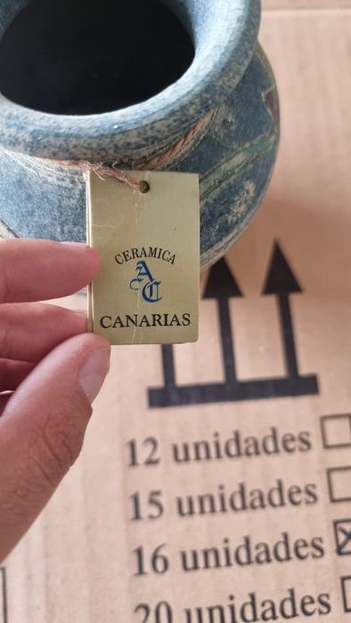 Vaso de cerâmica das Canárias