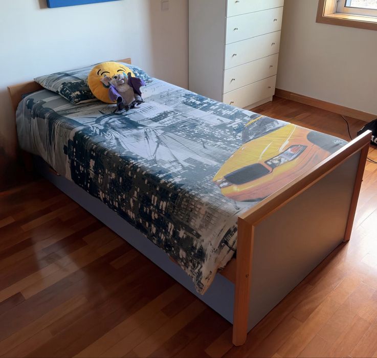 Cama individual/dupla com gavetão cama