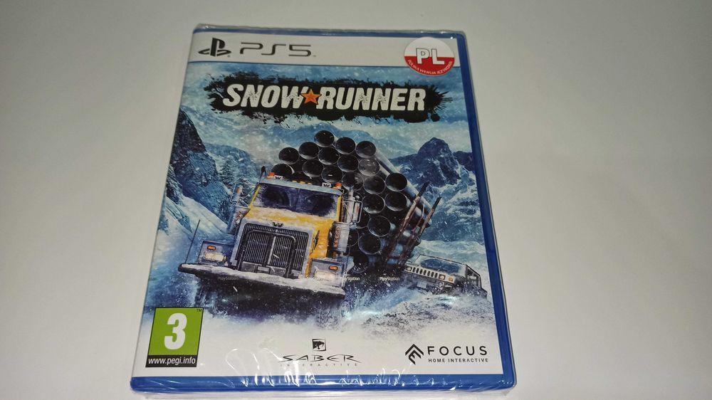 ps5 SNOW RUNNER PL po polsku ciężarówki po trudnym terenie NOWA v1