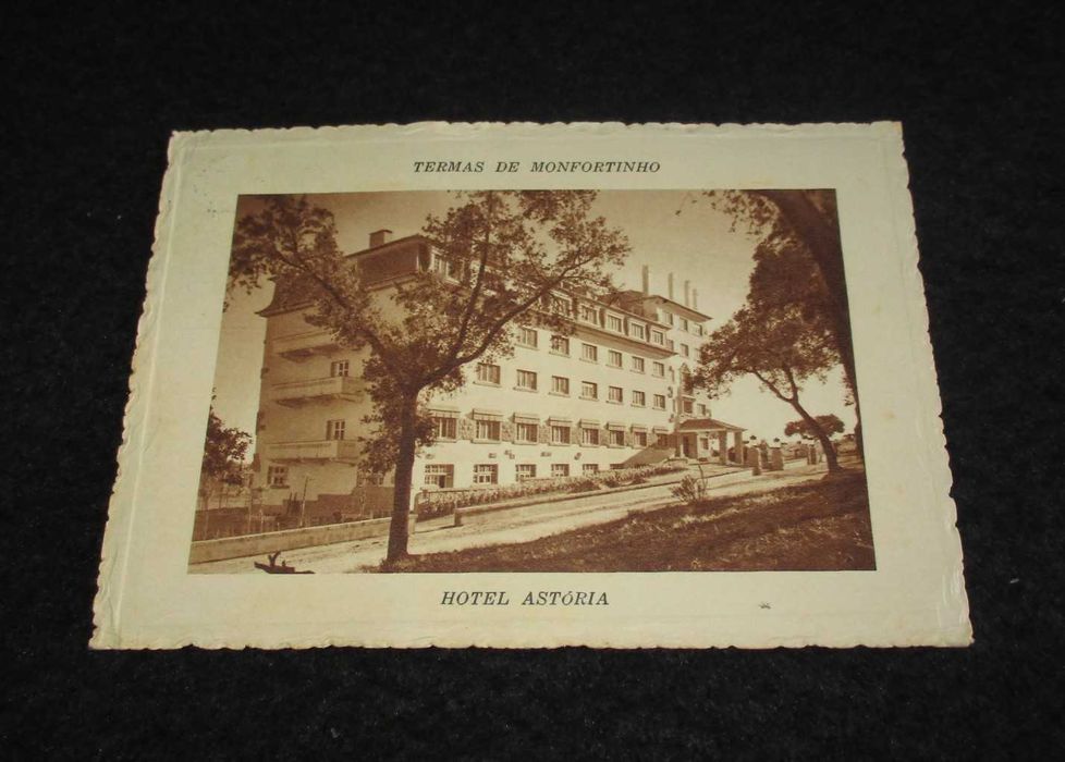 Postal Circulado Termas de Monfortinho Hotel Astória António Cid