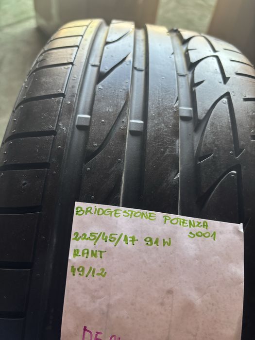 1x 225/45R17 91W BRIDGESTONE POTENZA S001 opona letnia DEMO RANT