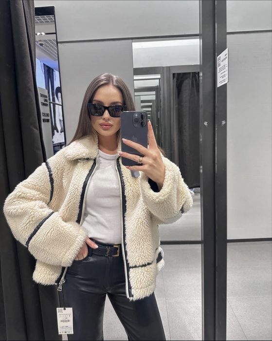 Куртка ZARA ZW COLLECTION з екохутра