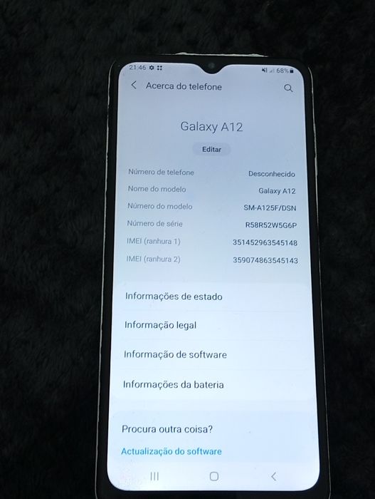 Smartphone Samsung Galaxy A12 dual sim desbloqueado