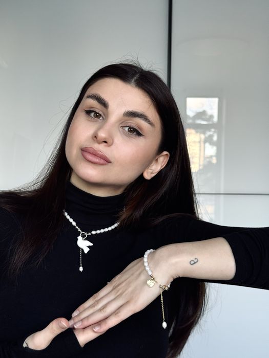 Прикраси ручної роботи Le Perle (підвіска + браслет) від Діани Чхаідзе