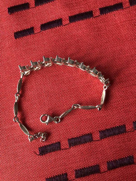 Srebrne kolczyki i bransoletka