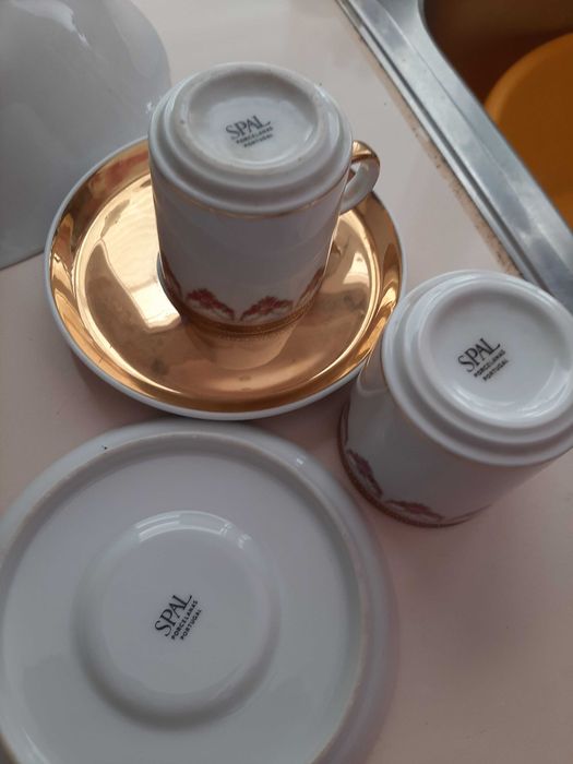 Conjuntos de porcelanas antigas Limoges, Florence & Spal