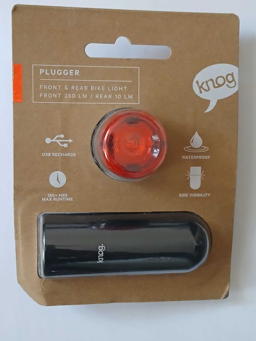 Zestaw lampek rowerowych KNOG Plugger Twinpack*oryginał