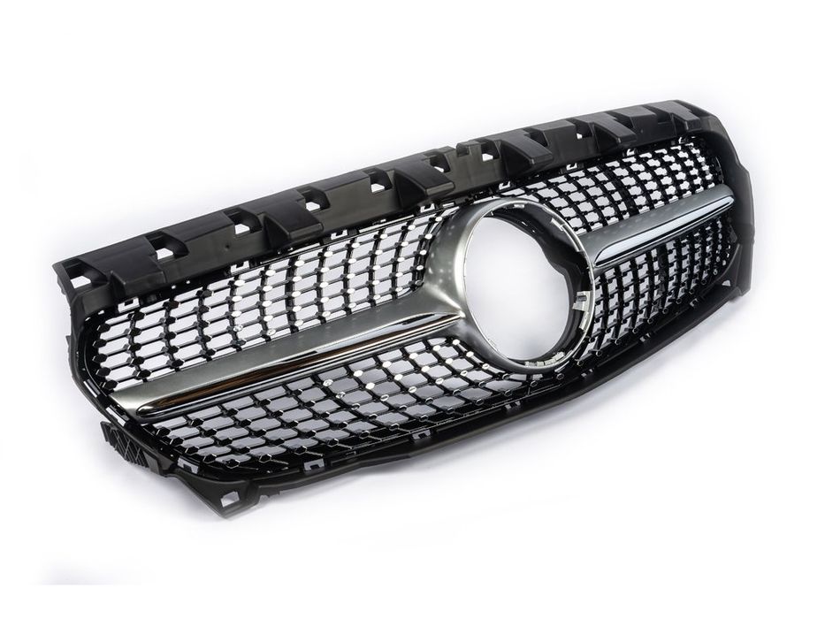 Передня решітка Diamond Silver для Mercedes CLA C117 2013-2016 Cixtai