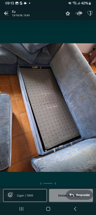 Sofa cama , dá para pôr de varias maneiras