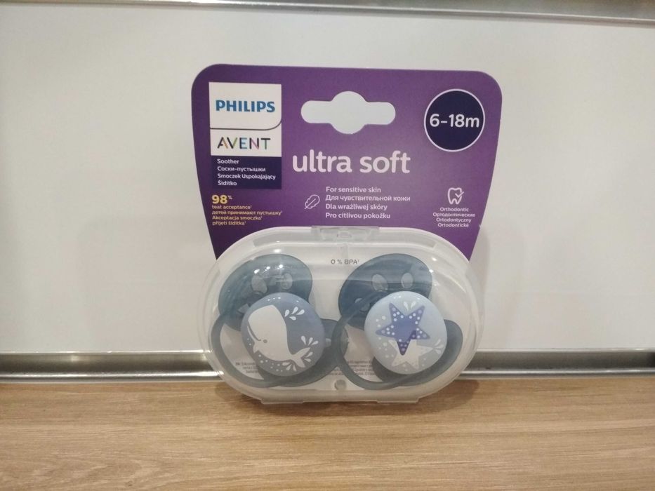 Avent Philips Smoczek uspokajający Ultra Soft 6-18m 223/03