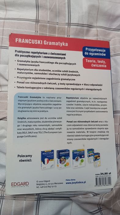 Francuski – Gramatyka | repetytorium + ćwiczenia | idealna do nauki i
