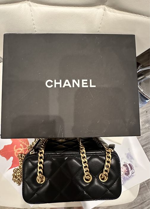 Torebka Chanel Vanity kuferek nowa skóra naturalna