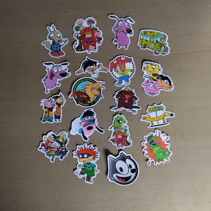 50 Autocolantes Stickers Bonecos Desenhos Animados