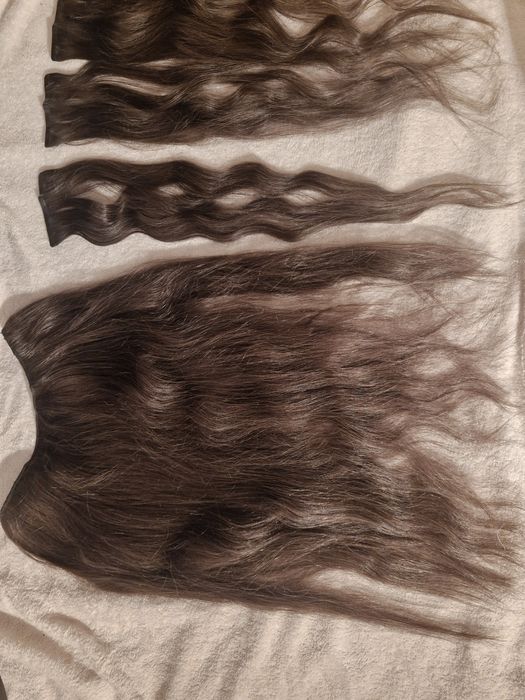 Włosy clip-in doczepiane ludzkie włosy 100%