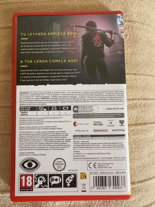 Cyberpunk 2077 + DLC Switch 2