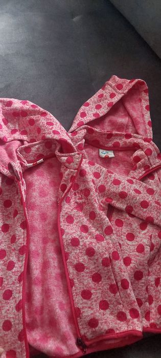 Ciepłe bluzy dla bliźniaczek 98,104