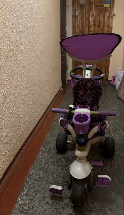 велосипед Smart Trike з батьківською ручкою