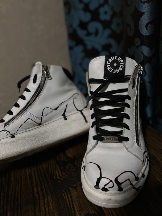 Кроссовки Италия,осінь,весна,демі,хайтопы,Concepte,кожа,ботинки