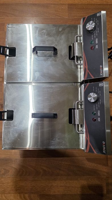 Komercyjna frytkownica elektryczna, 2x8 l,