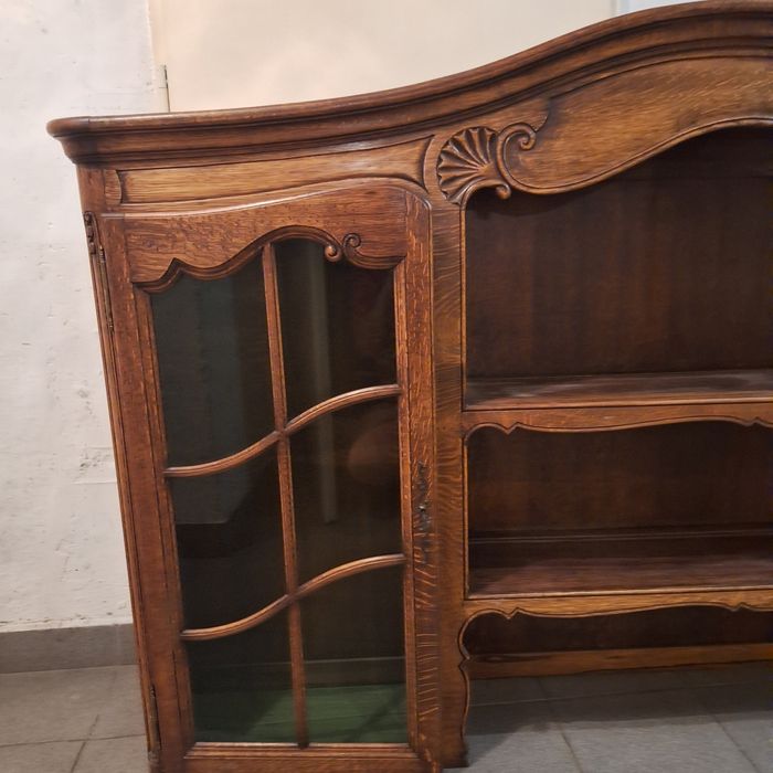 NADSTAWKA bardzo duża, drewniana, komoda, witryna