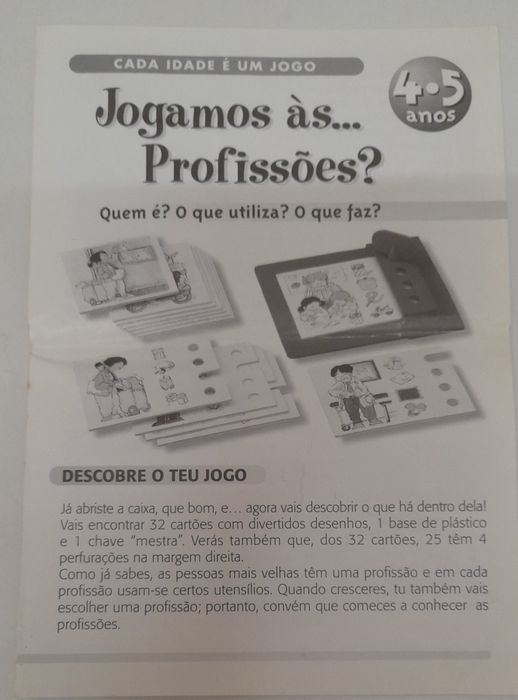 Jogo didáctico ''Jogamos ás profissões? - Completo