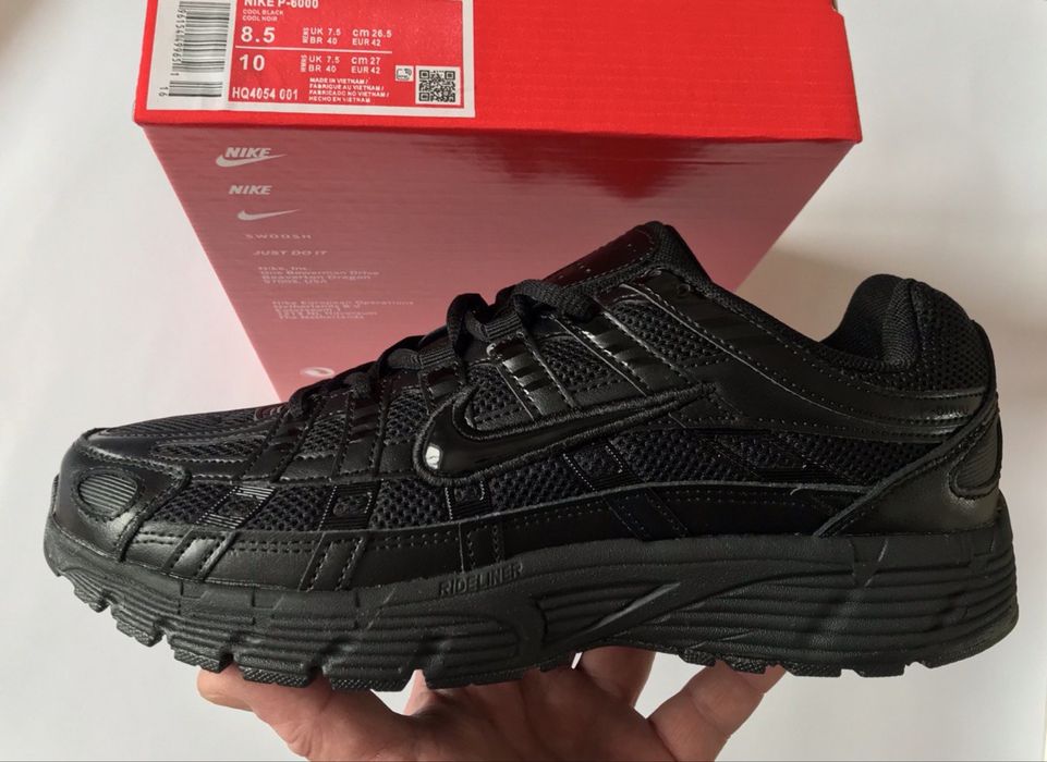 Nike P-6000 Triple Black 41-46 в наявності.