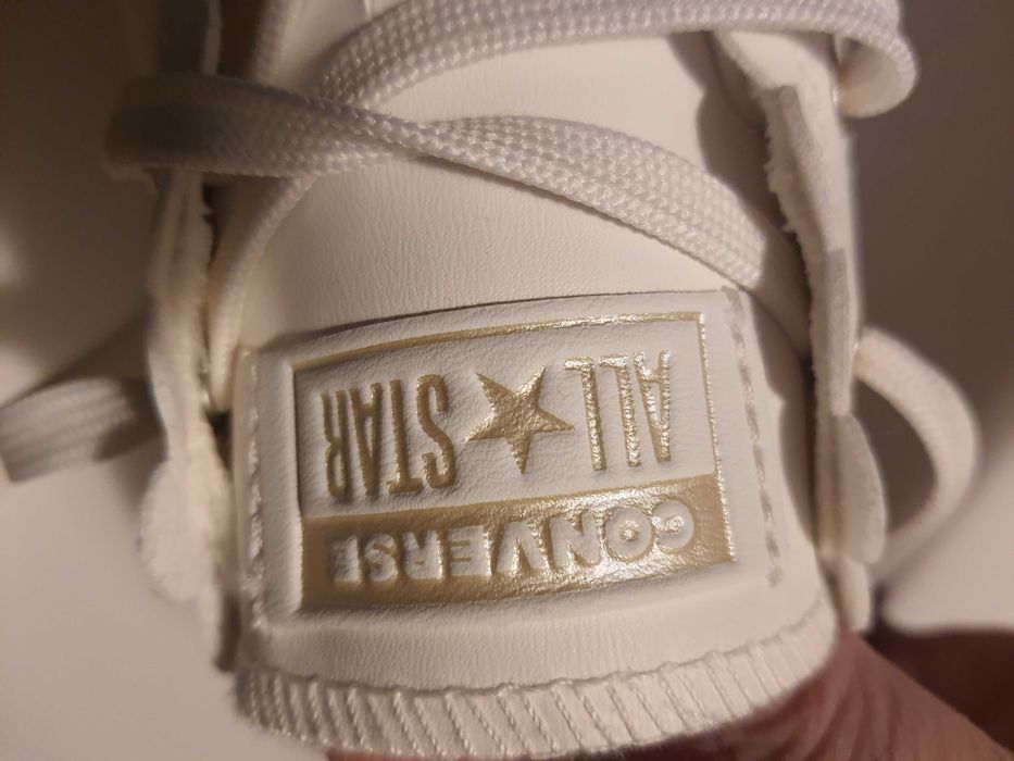 Białe nowe damskie tenisówki Converse, rozm. 40,