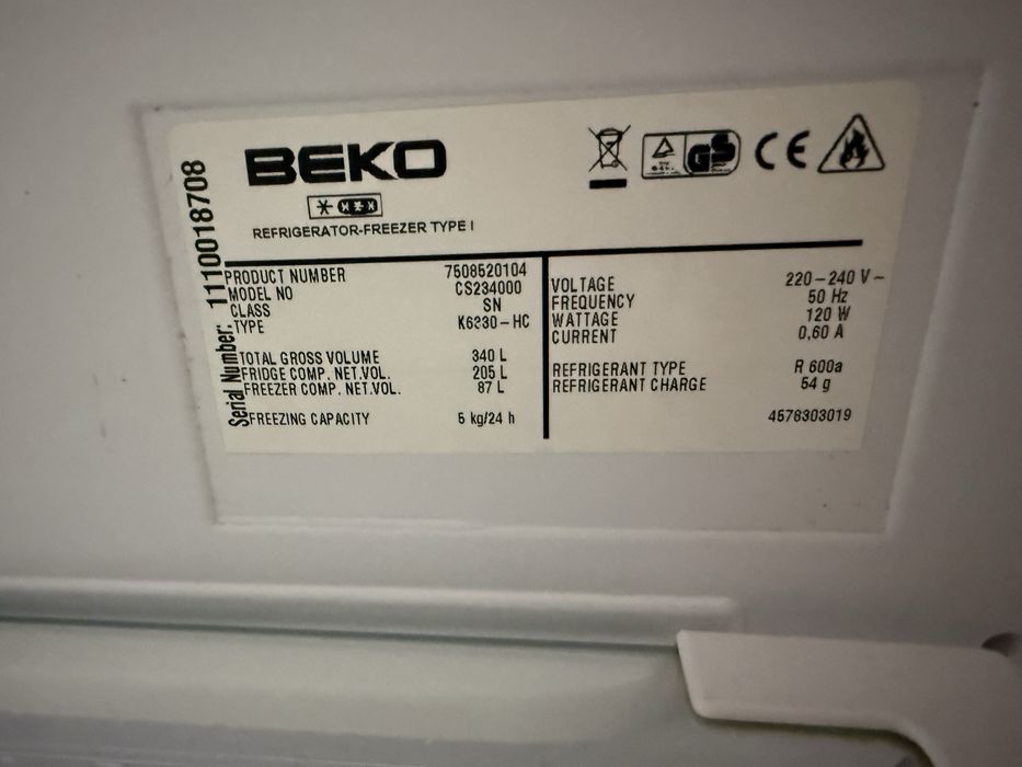 Холодильник Beko крапельний (потребує обслуговування)
