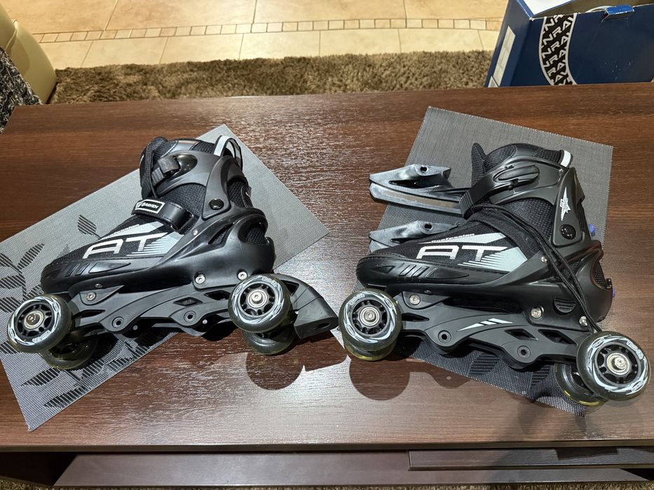 Rolki Łyżwy Wrotki 4w1 Regulowane RAVEN Profession L(38-42)- JAK NOWE!