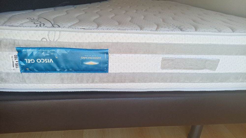Cama de Casal + Colchão Lusocolchão Visco Gel (195x160)