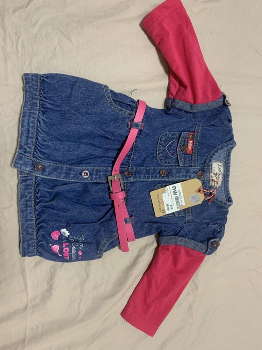 Нова сукня джинсова 6-9 місяців