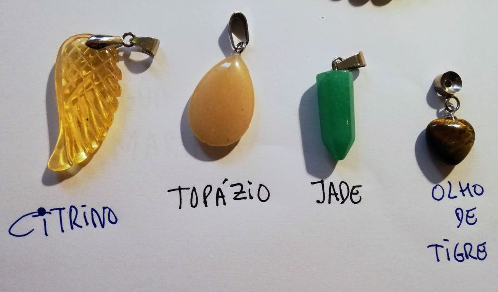 Pulseiras cristais citrino _aventurina_jade_cornalina_pirita_quartzo f