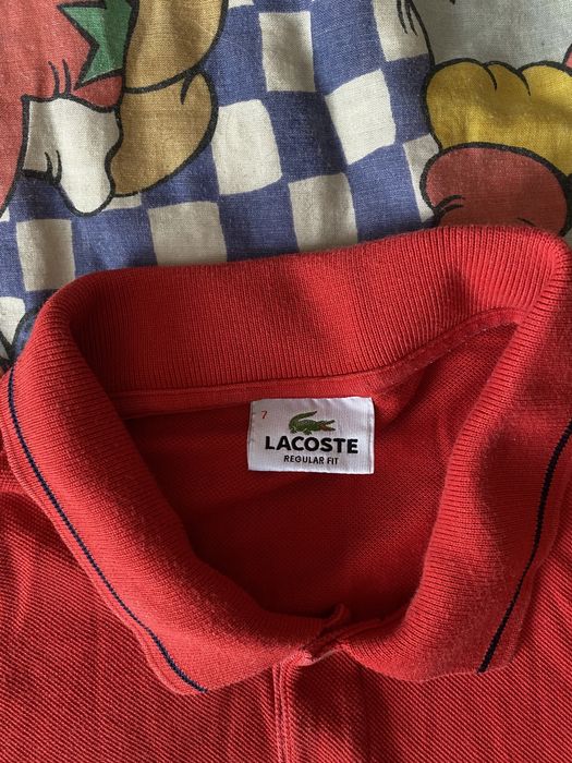 Мужская Футболка Поло Lacoste с патчем на рукаве