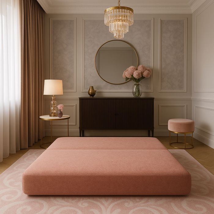 Kanapa Tapicerowana Funkcja spania sofa rozkładana wybór tkanin