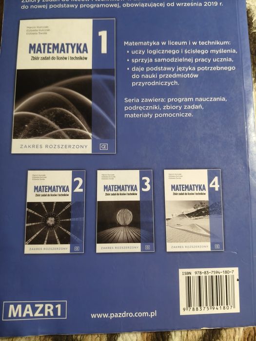 Zbiór zadań do matematyki do liceów i techników