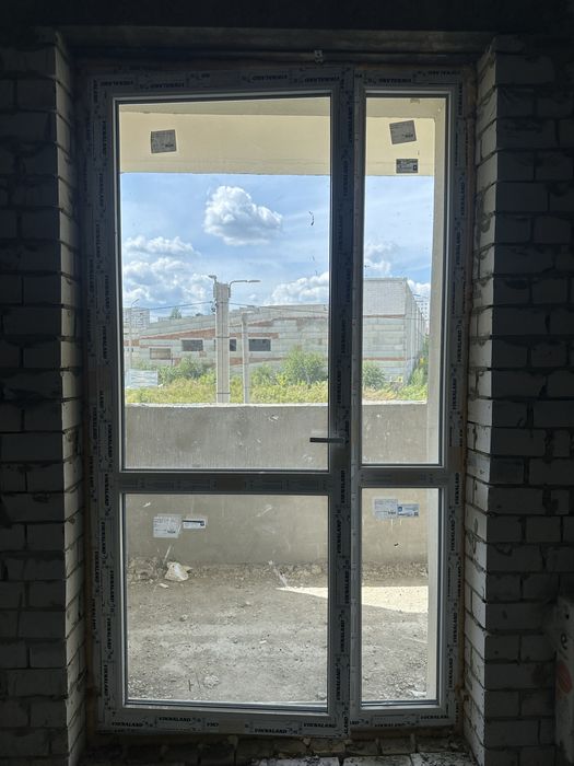 Балконні двері б/у метапластик 137×240