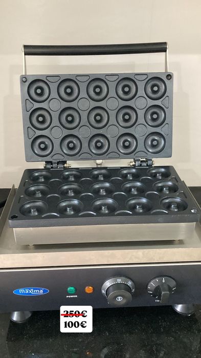 Máquina profissional de minidonuts com 15 cavidades