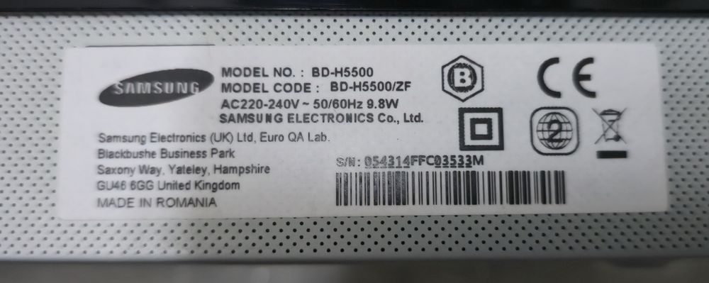 Leitor blu-ray 3D Samsung