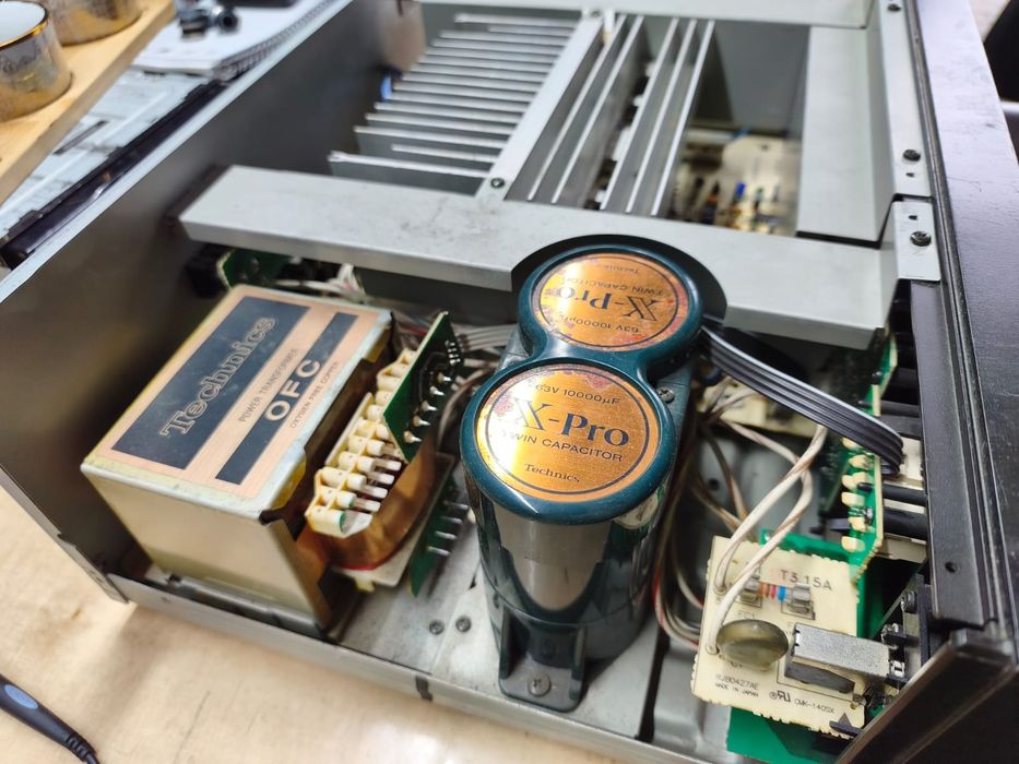 Technics su-v670 wzmacniacz domowy stereo wysoki model do przejrzenia dla elektronika projekt diy końcówka mocy
