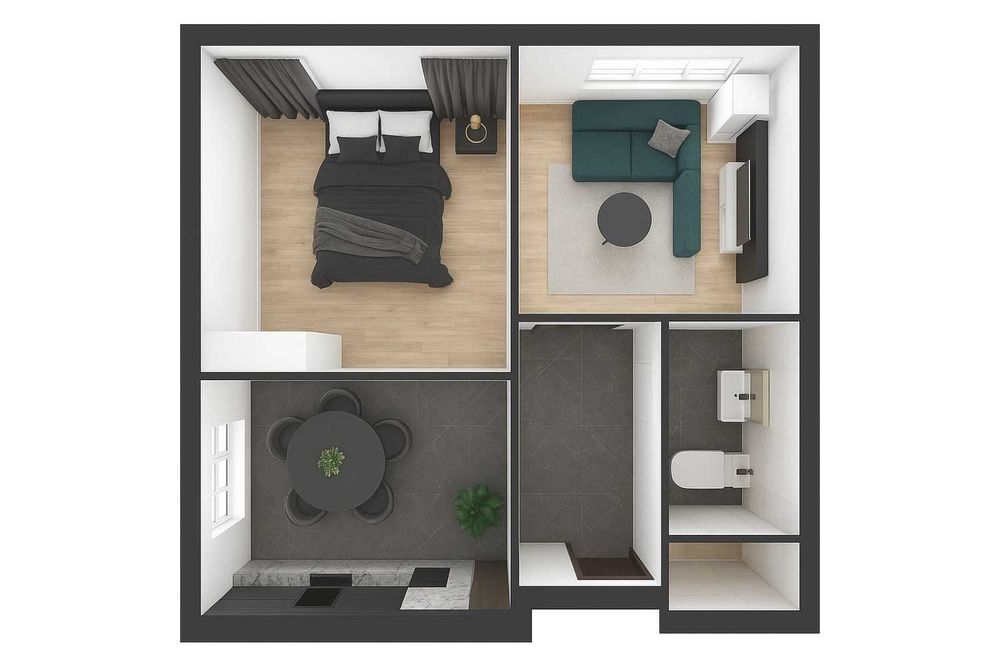 2-rooms apartment apartment by the address st. Literaturnaya (area 57 m²) - Atlanta.ua - photo 4