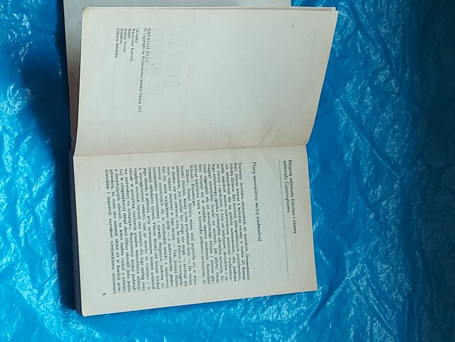 Książka BAŁTYK w Ogniu 1985rok
